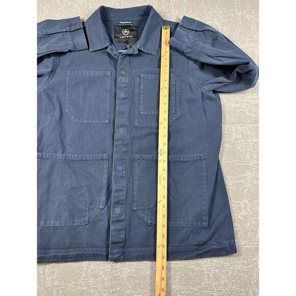 Aether Utility Jacket Men’s Sz XL Canvas Chest & Hand Patch Pockets Snaps - Picture 4 of 7